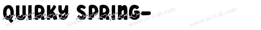 QUIRKY SPRING字体转换
